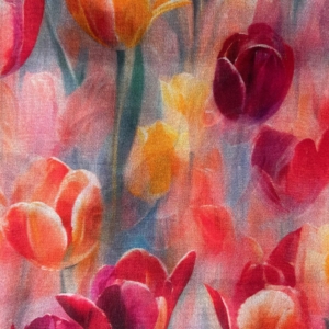 Tulpidega vaarikapunane Siidisall Itaaliast